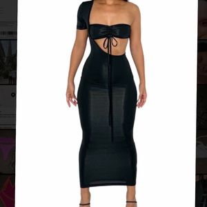 Large body con dress with bra let